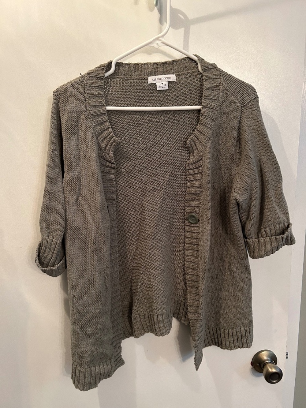 Liz Claiborne Open Sweater with 3/4 Sleeve Medium